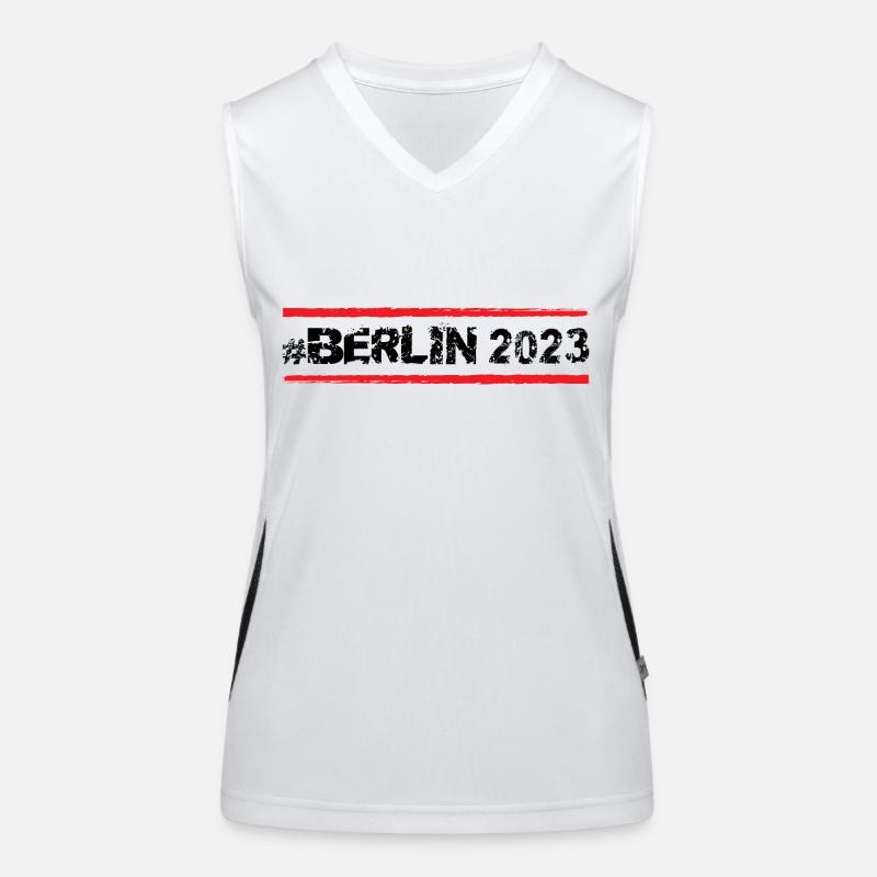 Berlin 2023 Funktionelles Kontrast-Tank Top für Frauen