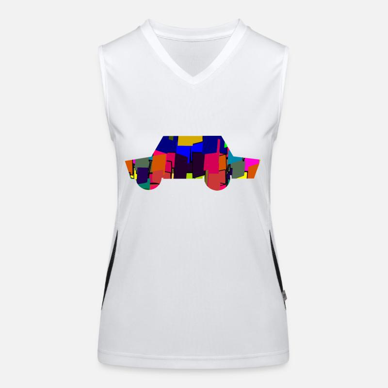 Auto Funktionelles Kontrast-Tank Top für Frauen