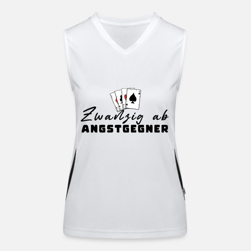 Zwanzig ab Angstgegner Funktionelles Kontrast-Tank Top für Frauen