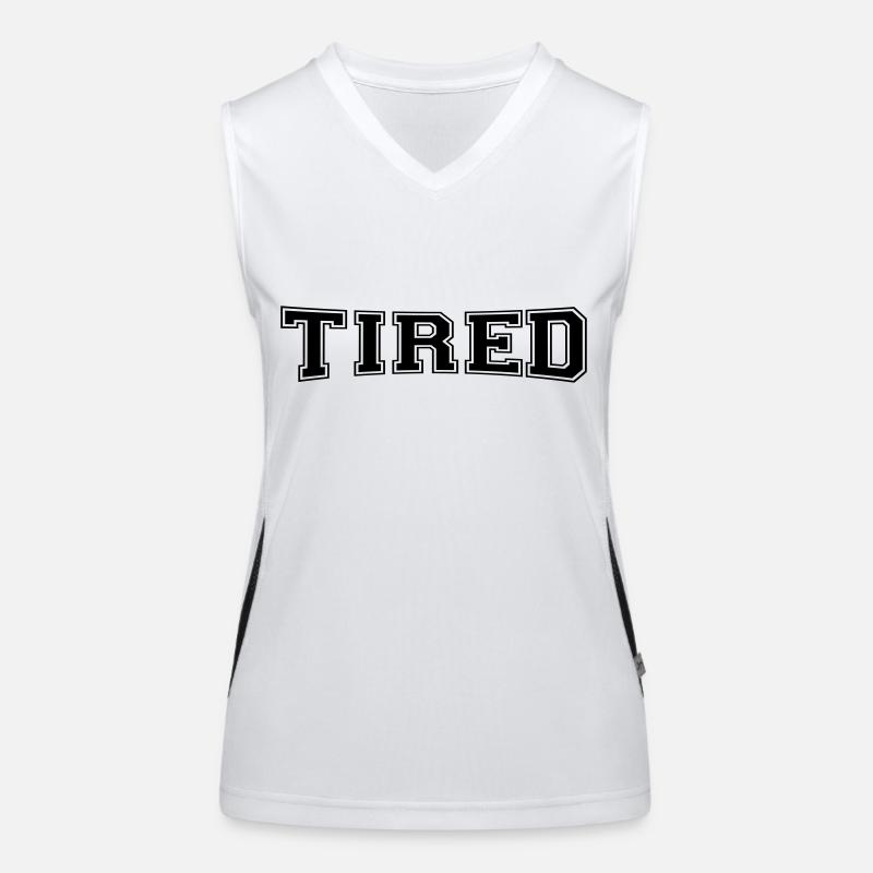 tired Women's Functional Contrast Tank Top