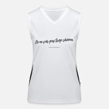 Troppo serio Top sportivo da donna in contrasto cromatico