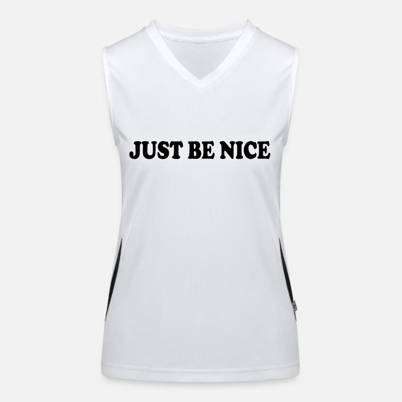 Just be nice Funktionelles Kontrast-Tank Top für Frauen
