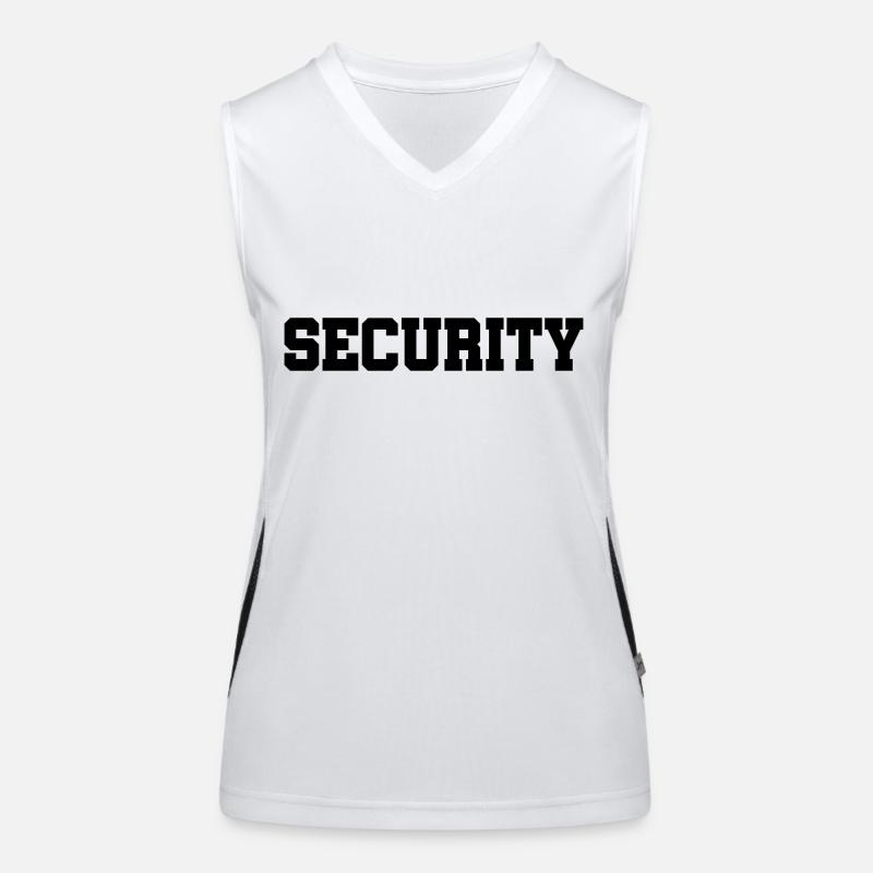 Security - Sicherheitsdienst - Bewachung - Schutz Funktionelles Kontrast-Tank Top für Frauen