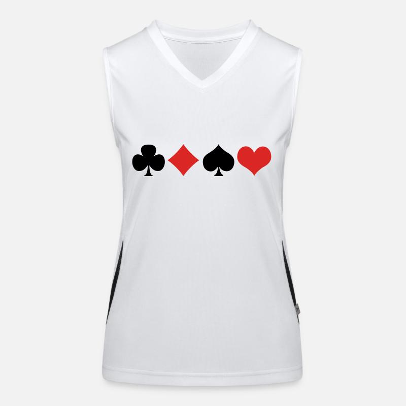 Karten 2 Funktionelles Kontrast-Tank Top für Frauen