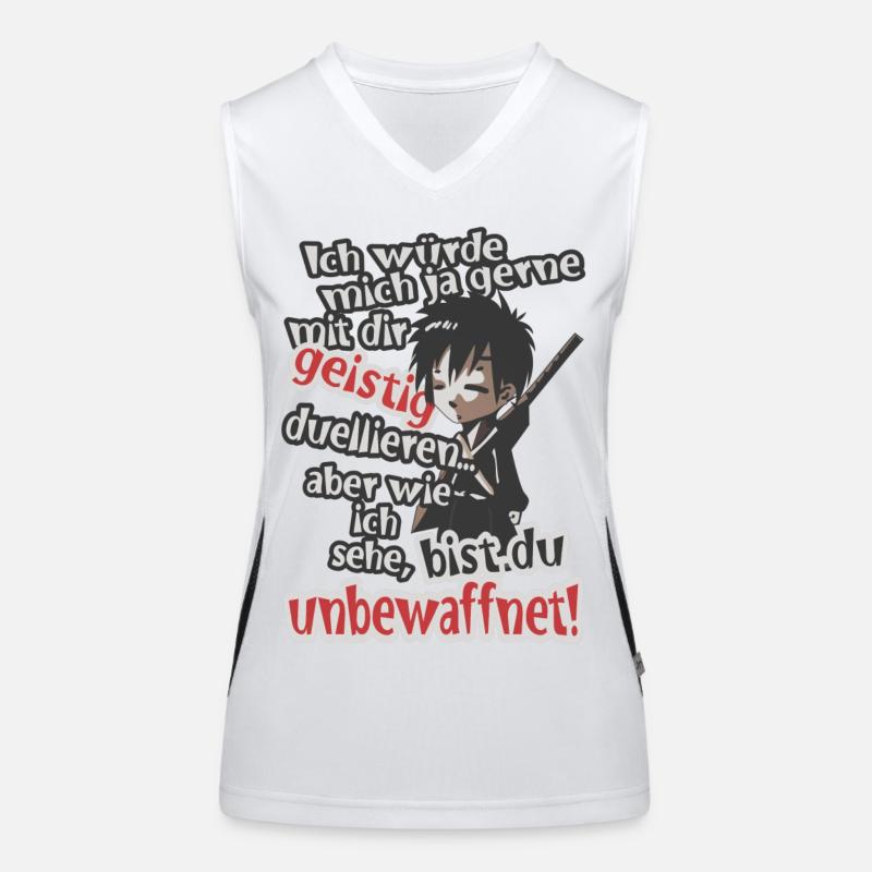 Geistig unbewaffnet! Funktionelles Kontrast-Tank Top für Frauen