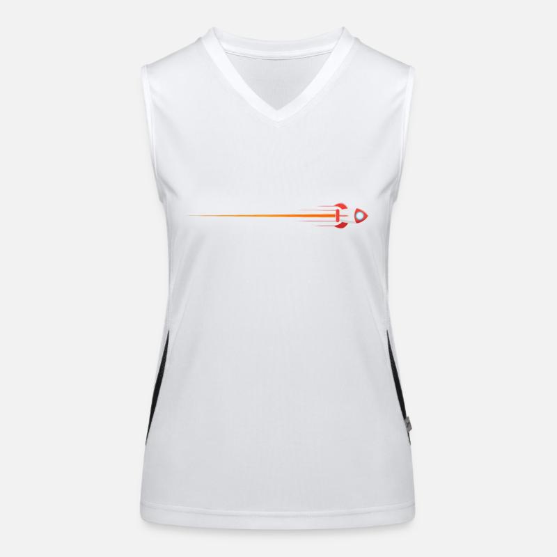 Rocket in space Women's Functional Contrast Tank Top