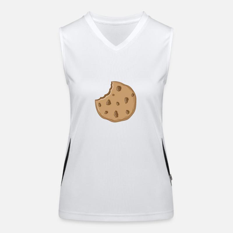 Cookies mit Schokofüllung Funktionelles Kontrast-Tank Top für Frauen