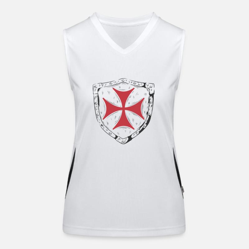 Knight Armor Shield Women's Functional Contrast Tank Top