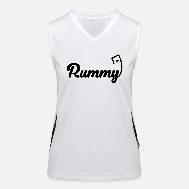 Rummy Card Game Hobby Romme Playing Card Women's Functional Contrast Tank Top