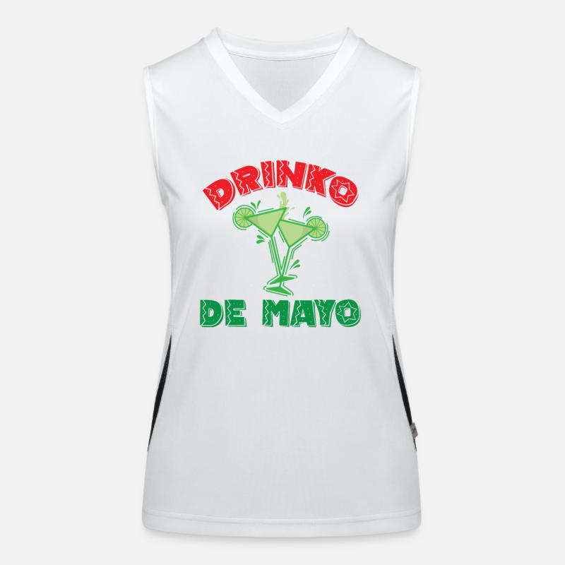 Drinko de Mayo Cinco de Mayo Feiertag Mexiko Funktionelles Kontrast-Tank Top für Frauen