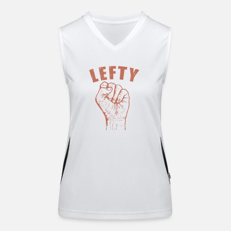 Lefty write left-handed problems Women's Functional Contrast Tank Top