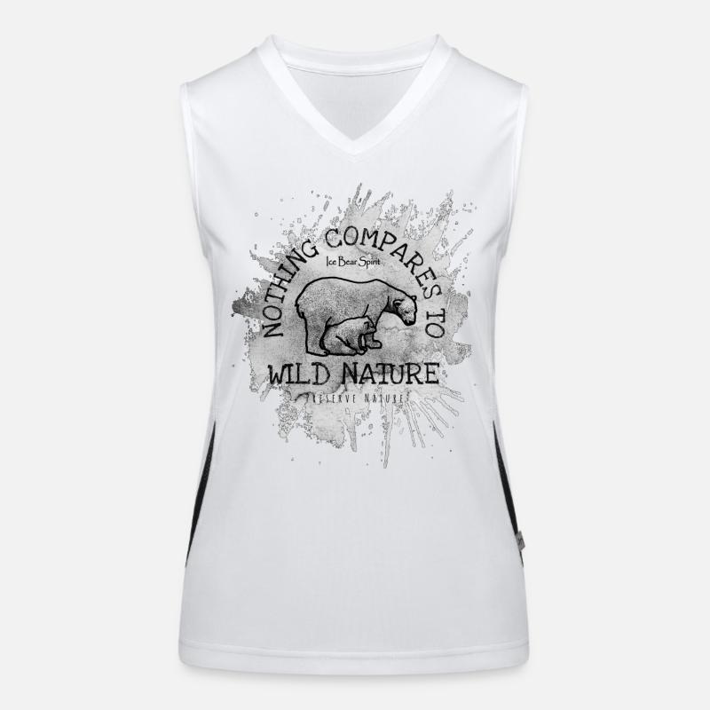 Grey Bear Splash - Nothing compares To Nature Women's Functional Contrast Tank Top