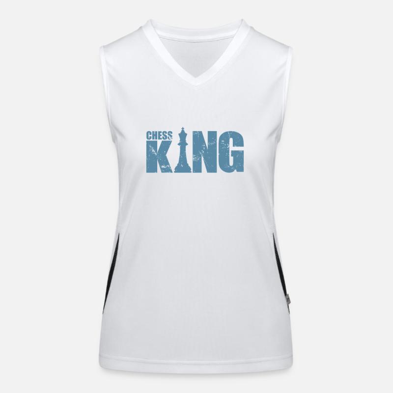 Chess King Chess Brain Teaser Board Game Women's Functional Contrast Tank Top
