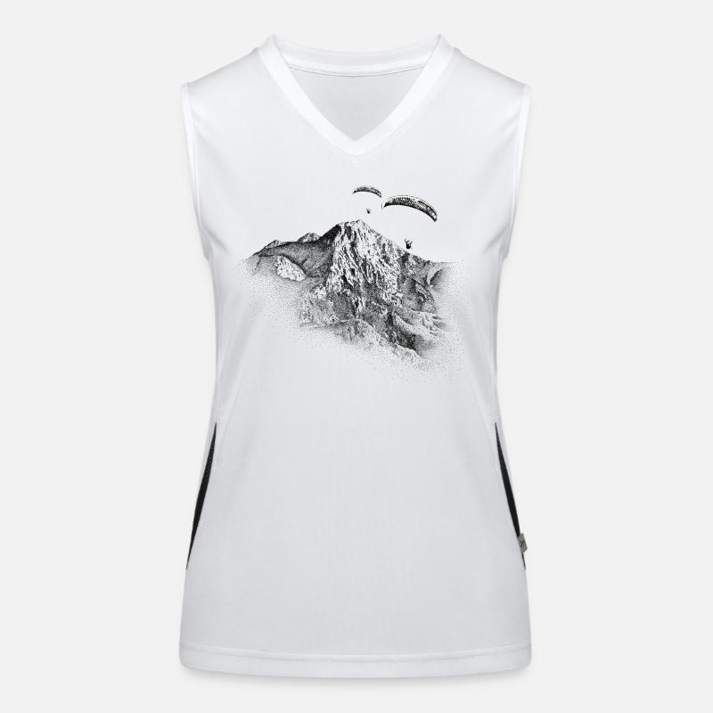 Mittagskogel Hike & Fly Paragliding Women's Functional Contrast Tank Top