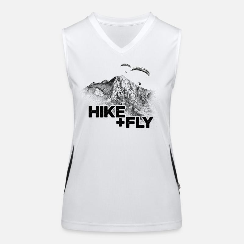 Mittagskogel Hike & Fly Paragliding Funktionelles Kontrast-Tank Top für Frauen