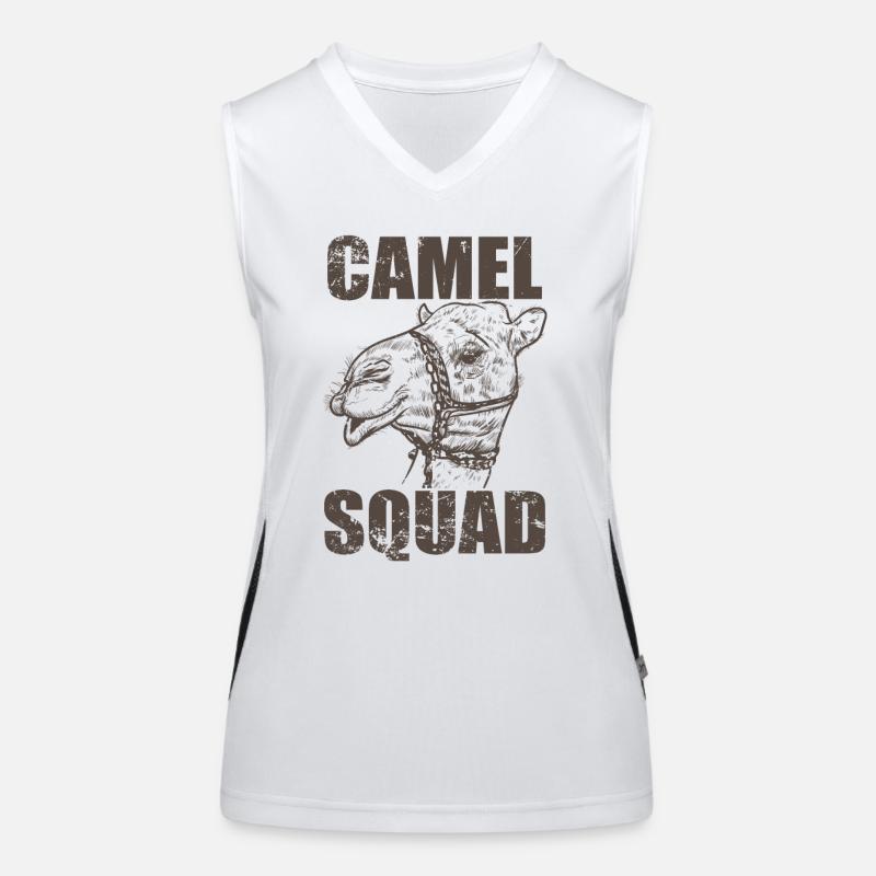 Camel Squad Dromedary Desert Hump Women's Functional Contrast Tank Top