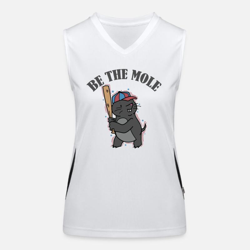 Be the Mole Animal Earthen Mound Women's Functional Contrast Tank Top