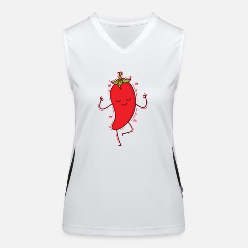 Dancing Chili Spice Scoville Women's Functional Contrast Tank Top