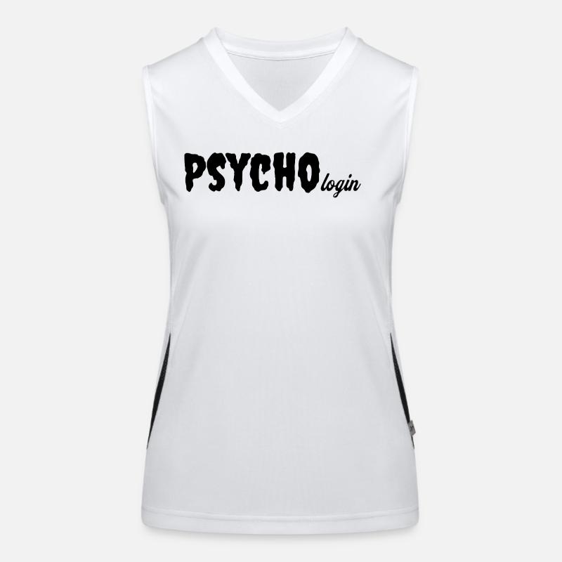 Psycho Drôle Psychologue Déclaration du Psychologue Débardeur respirant contrasté Femme
