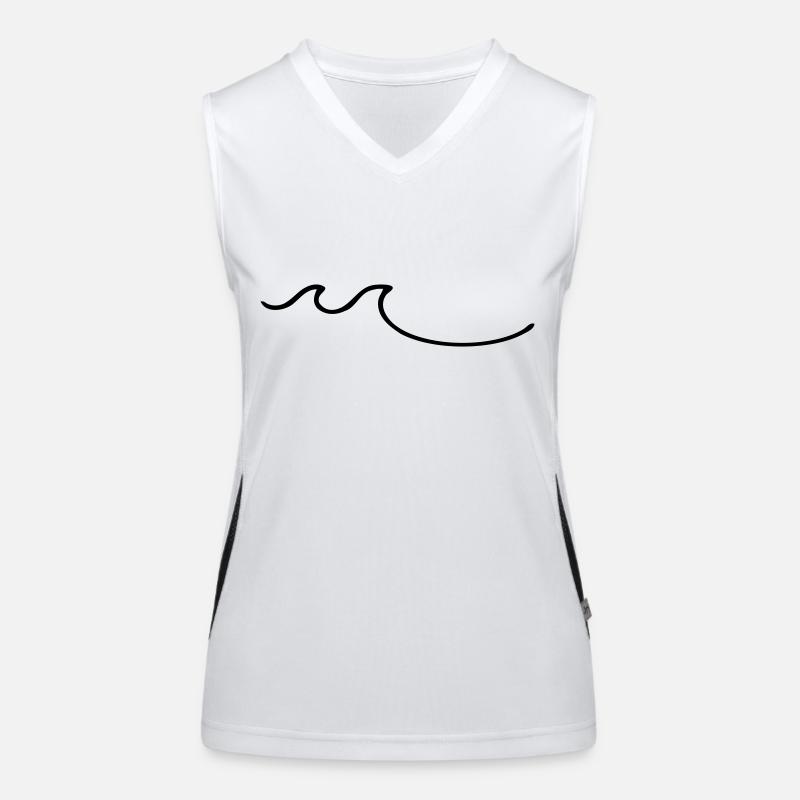 wellen Funktionelles Kontrast-Tank Top für Frauen