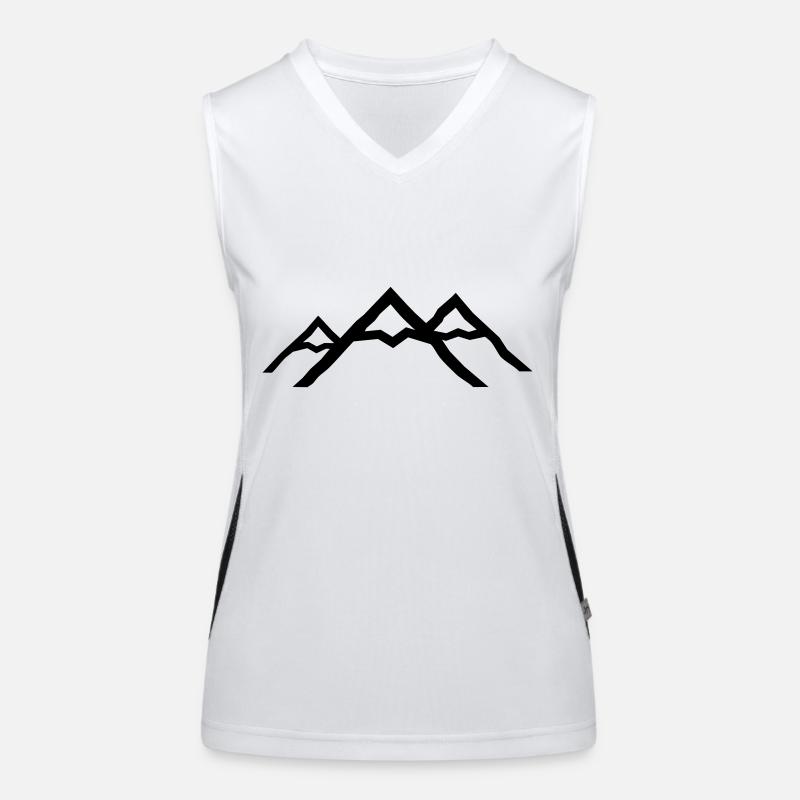 mountains Women's Functional Contrast Tank Top