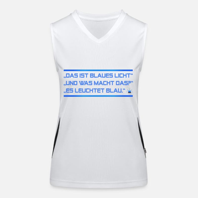 blue light Women's Functional Contrast Tank Top