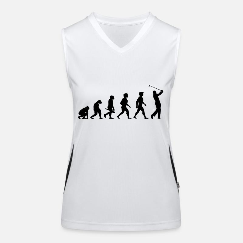 Evolution Golf Golfer Golfer Terrain de golf Débardeur respirant contrasté Femme