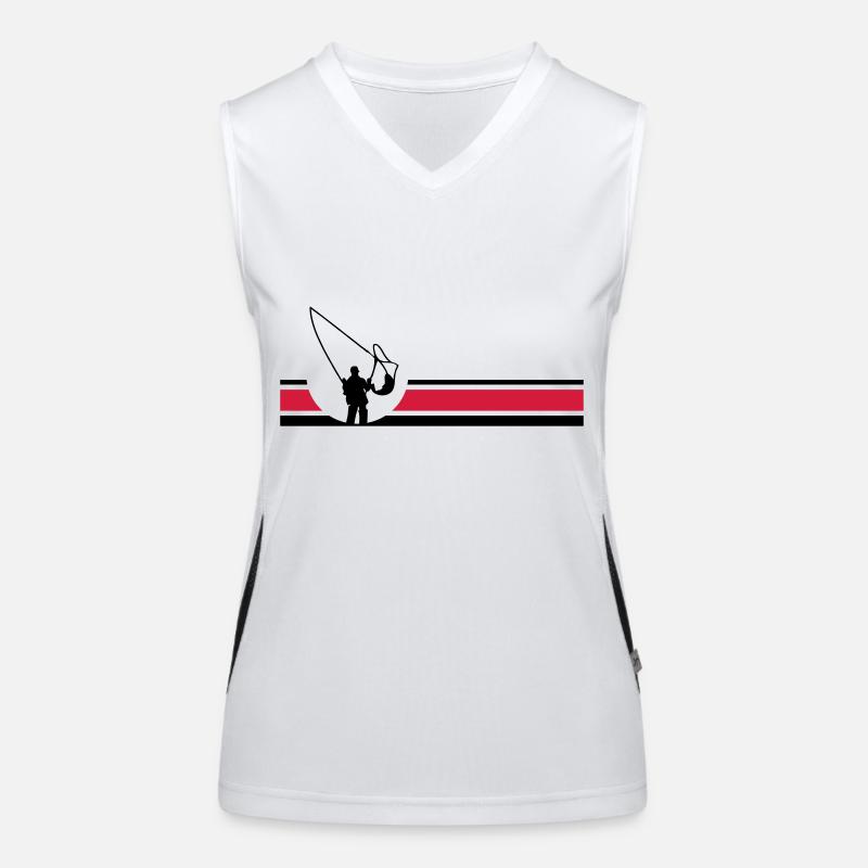 Fliegenfischen Funktionelles Kontrast-Tank Top für Frauen