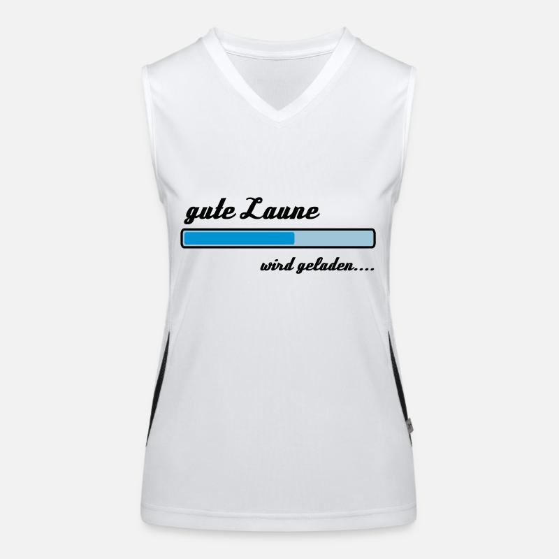 Gute Laune wird geladen... Funktionelles Kontrast-Tank Top für Frauen