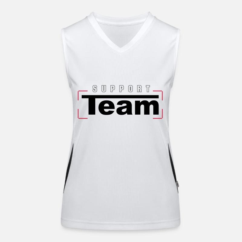 Support Team Funktionelles Kontrast-Tank Top für Frauen