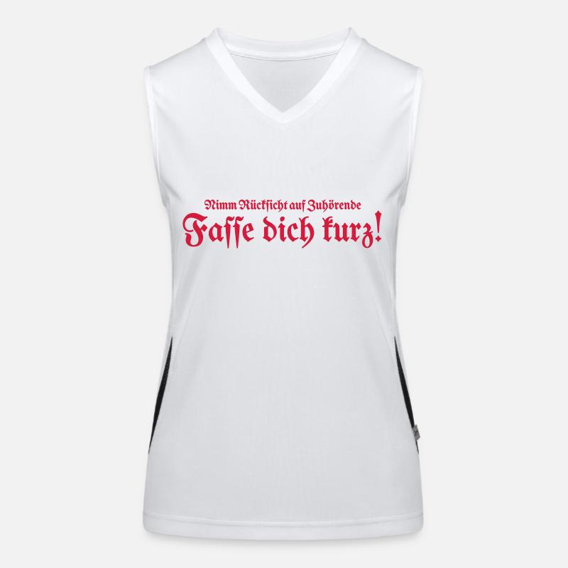 Fasse dich kurz Funktionelles Kontrast-Tank Top für Frauen