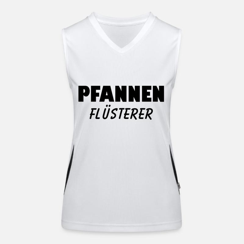 Pfannen Flüsterer Koch Funktionelles Kontrast-Tank Top für Frauen