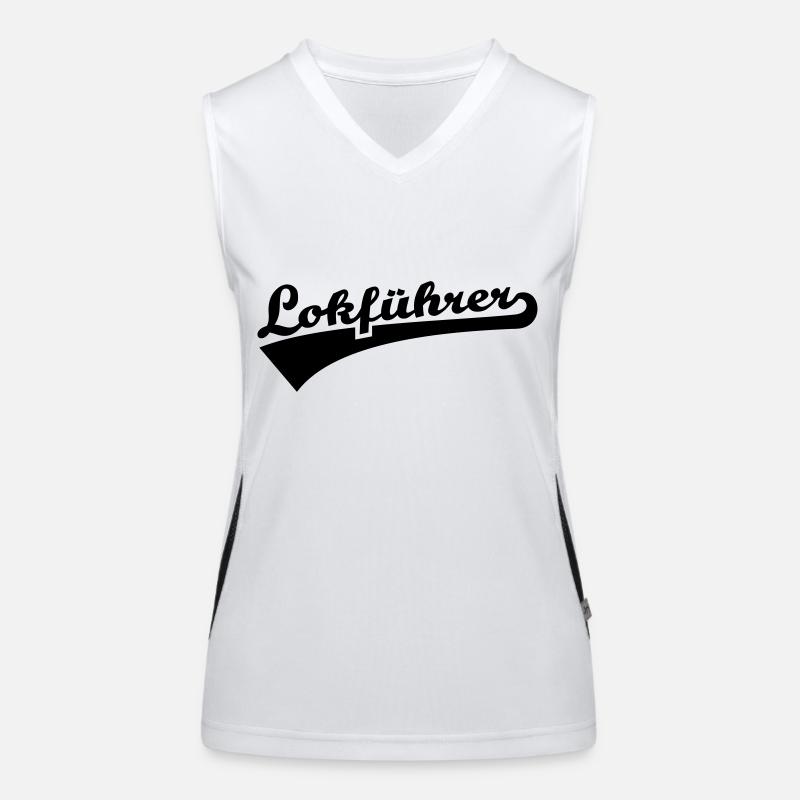 Lokführer Funktionelles Kontrast-Tank Top für Frauen
