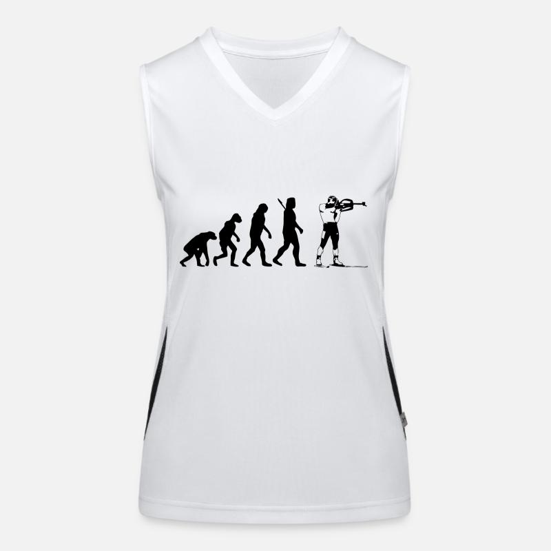 Evolution Biathlon Funktionelles Kontrast-Tank Top für Frauen