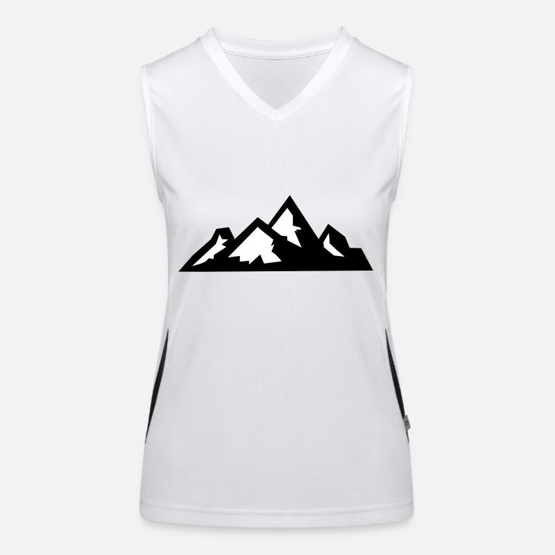 Mountains Mountain Mountains 08 Women's Functional Contrast Tank Top