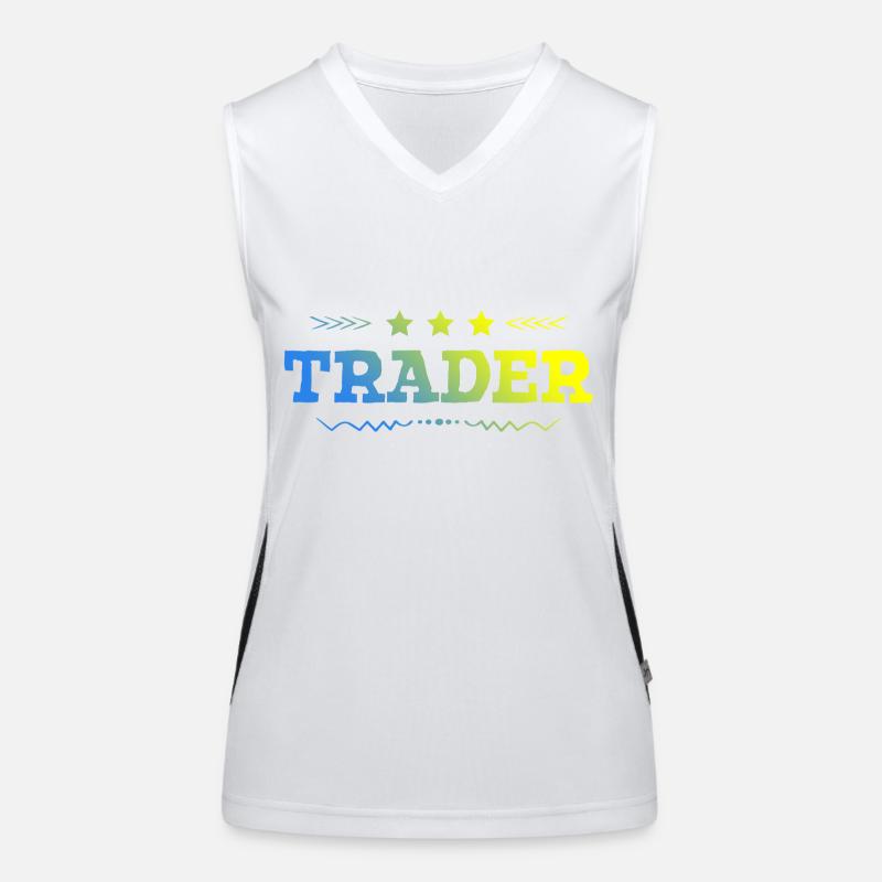 Trader Beruf Funktionelles Kontrast-Tank Top für Frauen