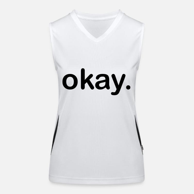 okay. Funktionelles Kontrast-Tank Top für Frauen