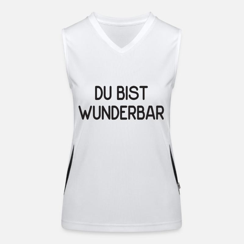 Du bist wunderbar Funktionelles Kontrast-Tank Top für Frauen