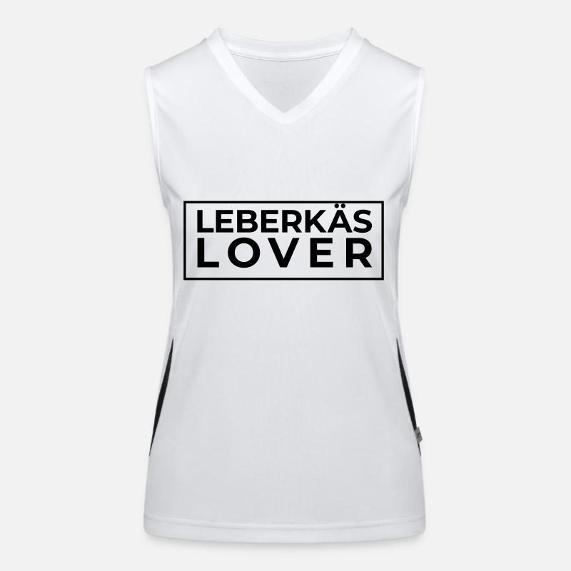 Leberkäs Lover Funktionelles Kontrast-Tank Top für Frauen