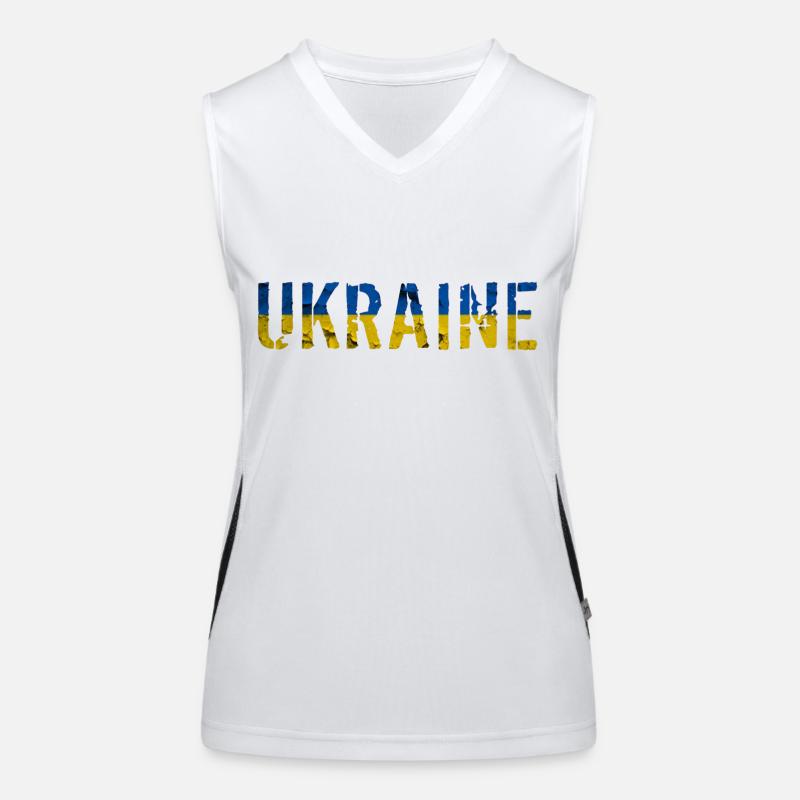 Ukraine Funktionelles Kontrast-Tank Top für Frauen