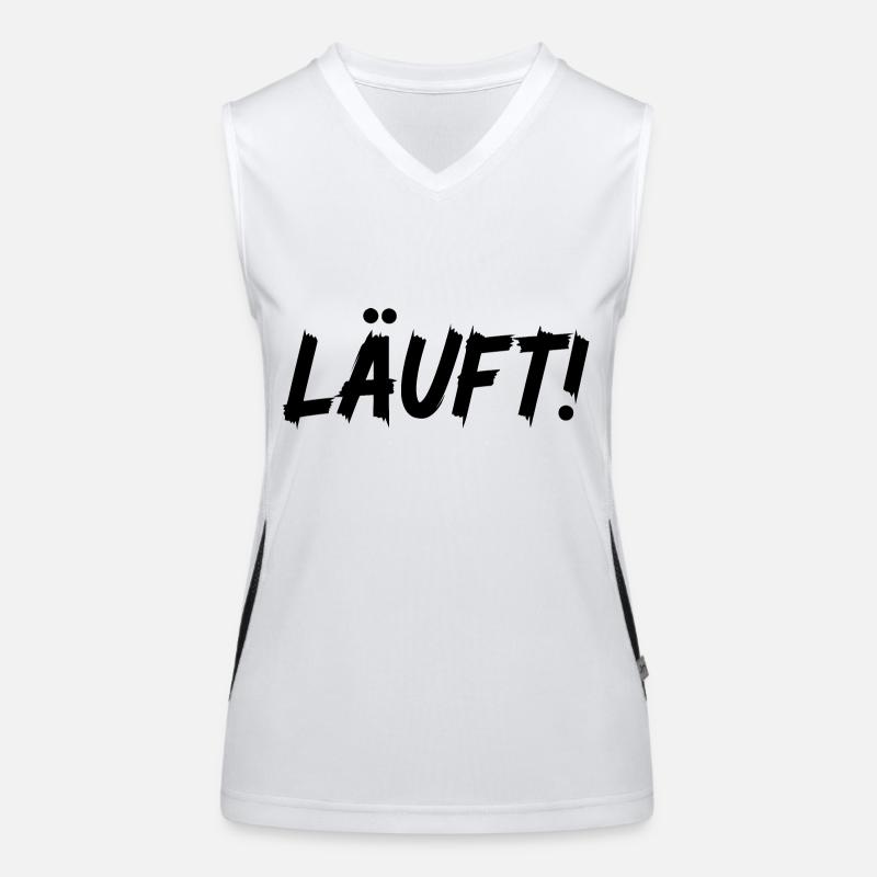 Läuft! Funktionelles Kontrast-Tank Top für Frauen
