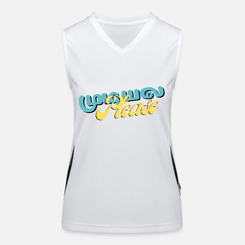 Mudiyala s’il vous plaît Débardeur respirant contrasté Femme