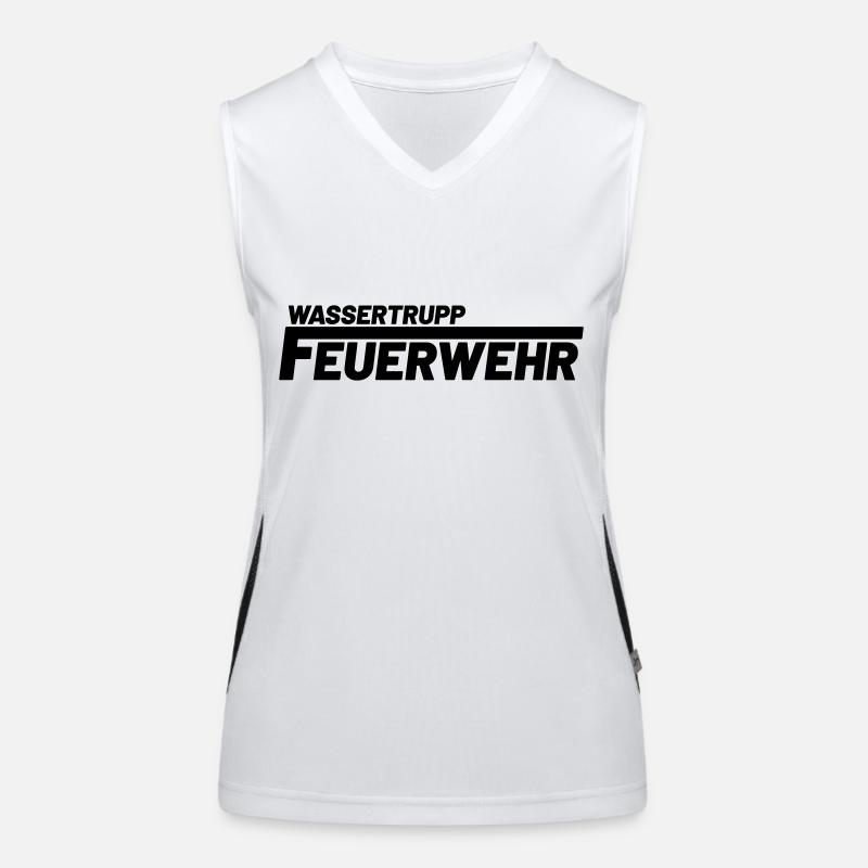 wassertrupp freiwillige feuerwehr Funktionelles Kontrast-Tank Top für Frauen