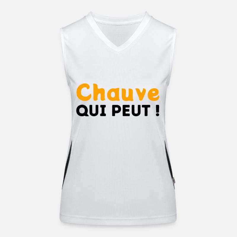 Chauve qui peut ! Débardeur respirant contrasté Femme