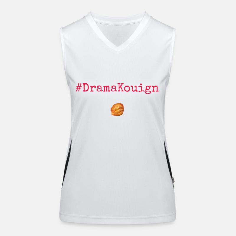 #DramaKouign Red Débardeur respirant contrasté Femme