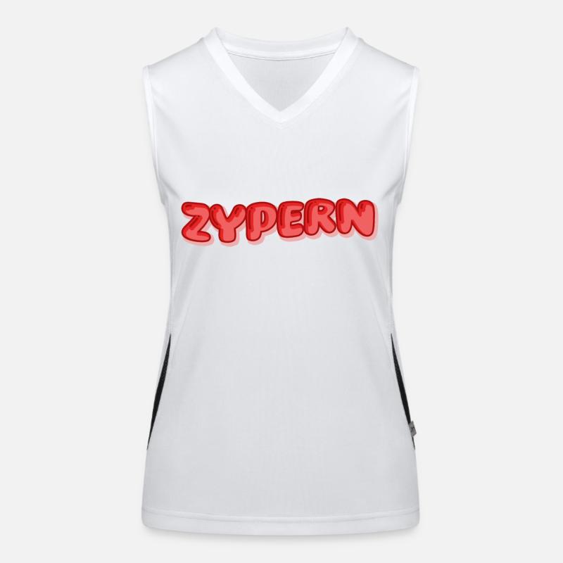 Urlaub Zypern Funktionelles Kontrast-Tank Top für Frauen