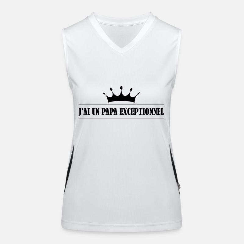 Exceptional dad Women's Functional Contrast Tank Top