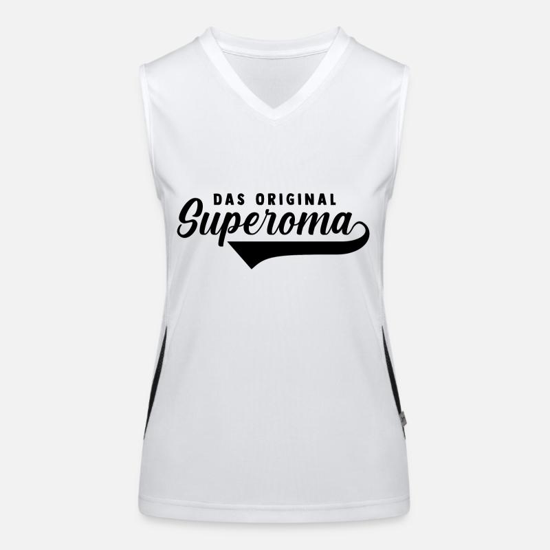 Großmutter Oma Funktionelles Kontrast-Tank Top für Frauen