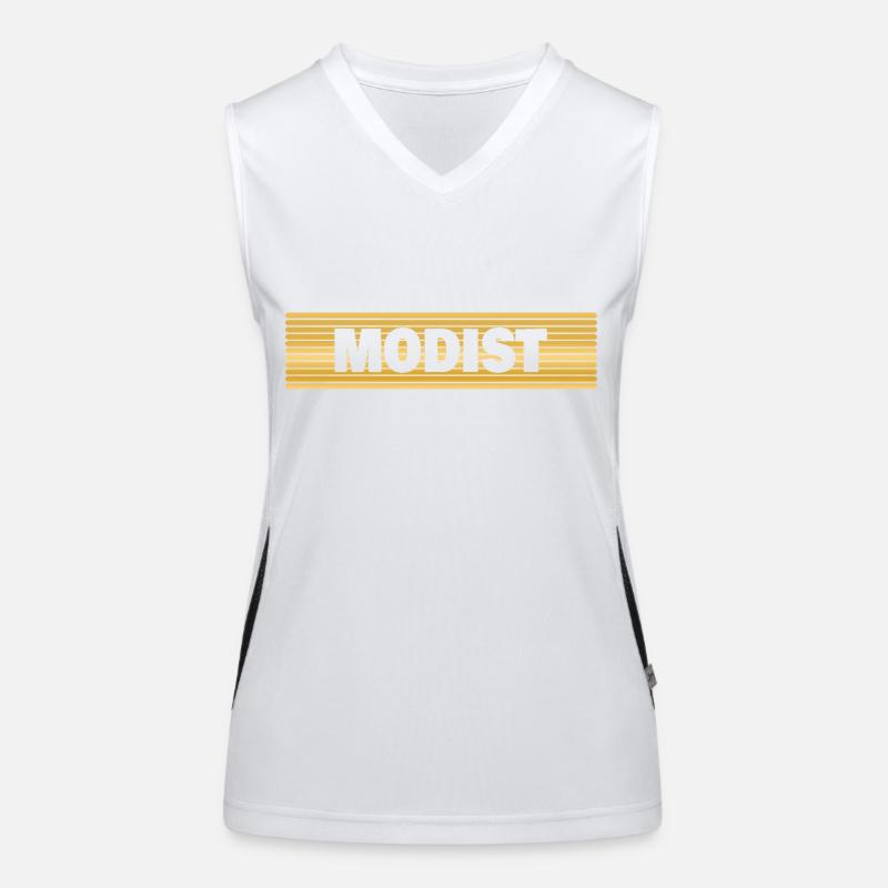 Modist als Beruf Funktionelles Kontrast-Tank Top für Frauen