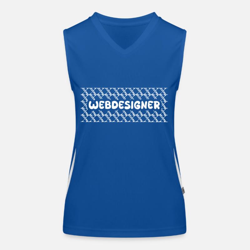 Job Webdesigner Funktionelles Kontrast-Tank Top für Frauen
